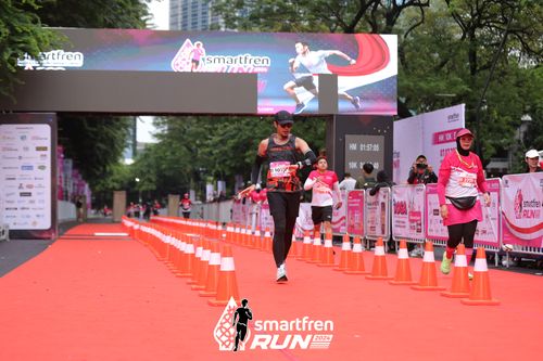 Race photo from Smartfren Run 2024