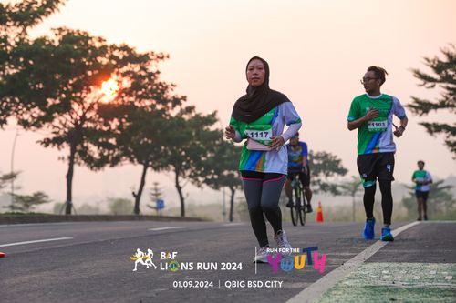Race photo from BAF LIONS RUN 2024