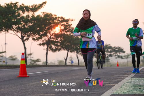 Race photo from BAF LIONS RUN 2024
