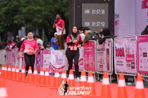 Race photo from Smartfren Run 2024