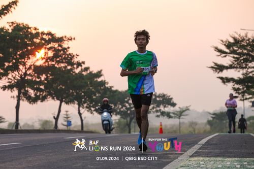 Race photo from BAF LIONS RUN 2024