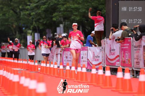 Race photo from Smartfren Run 2024