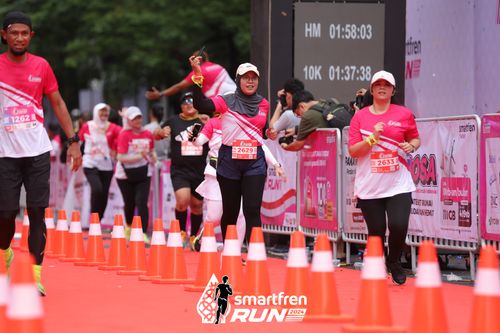 Race photo from Smartfren Run 2024