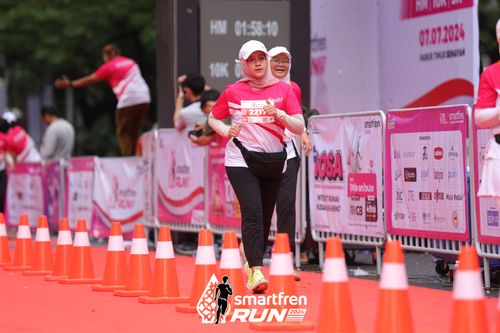 Race photo from Smartfren Run 2024