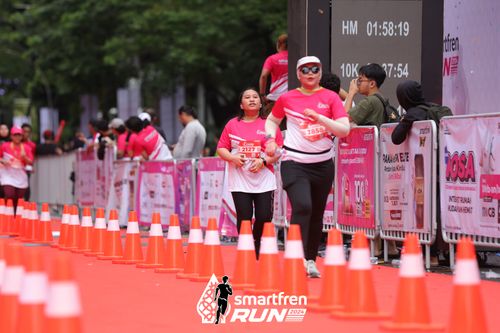 Race photo from Smartfren Run 2024