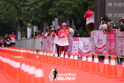 Race photo from Smartfren Run 2024