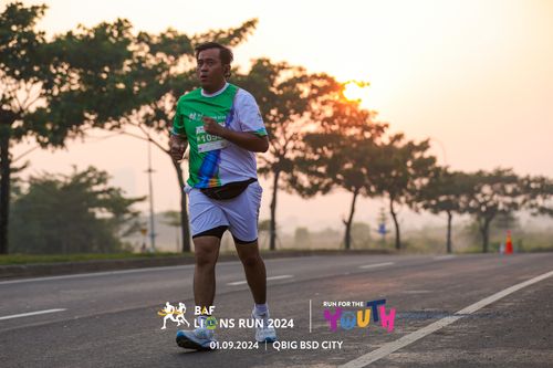 Race photo from BAF LIONS RUN 2024