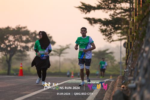 Race photo from BAF LIONS RUN 2024