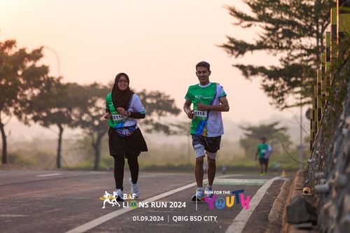 Race photo from BAF LIONS RUN 2024