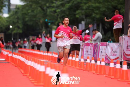Race photo from Smartfren Run 2024