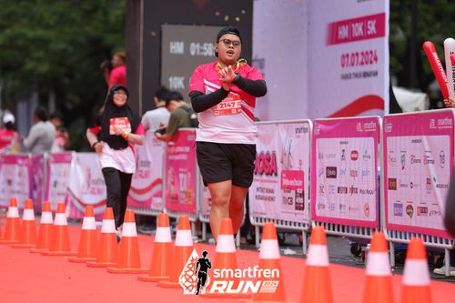 Race photo from Smartfren Run 2024
