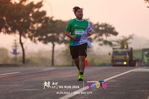 Race photo from BAF LIONS RUN 2024