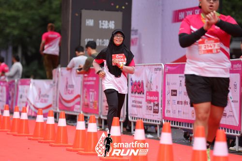 Race photo from Smartfren Run 2024