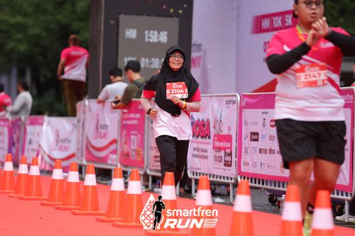 Race photo from Smartfren Run 2024