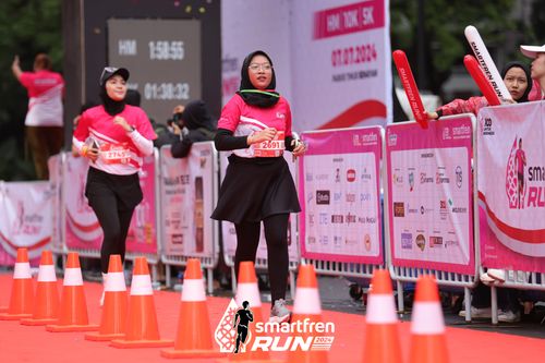 Race photo from Smartfren Run 2024