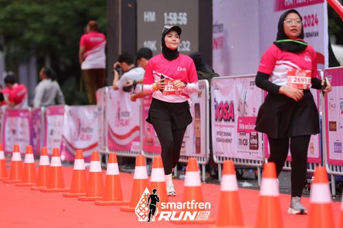 Race photo from Smartfren Run 2024