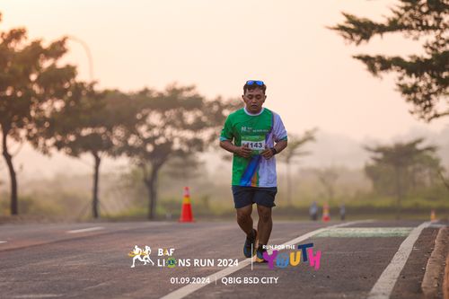 Race photo from BAF LIONS RUN 2024