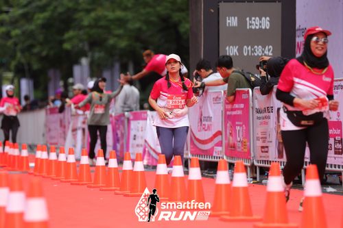 Race photo from Smartfren Run 2024