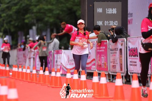 Race photo from Smartfren Run 2024