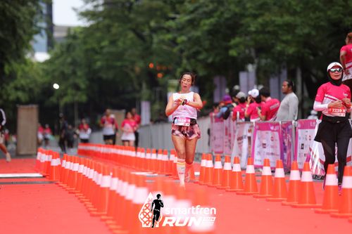 Race photo from Smartfren Run 2024