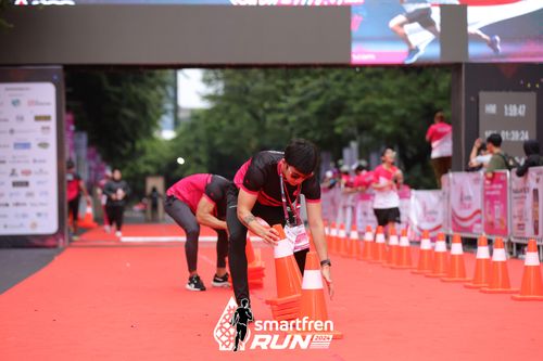 Race photo from Smartfren Run 2024