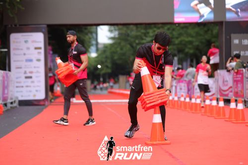 Race photo from Smartfren Run 2024