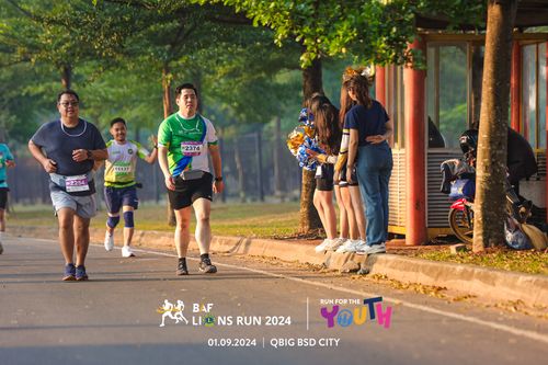 Race photo from BAF LIONS RUN 2024