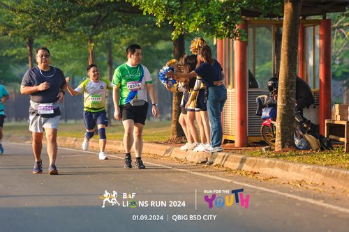 Race photo from BAF LIONS RUN 2024