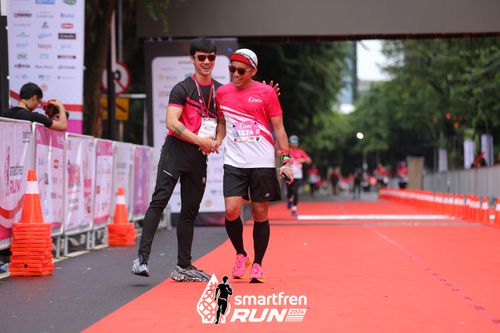 Race photo from Smartfren Run 2024