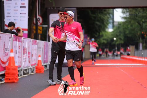 Race photo from Smartfren Run 2024