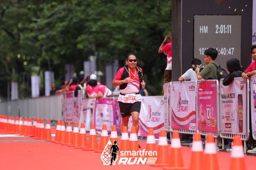 Race photo from Smartfren Run 2024