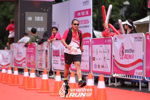 Race photo from Smartfren Run 2024