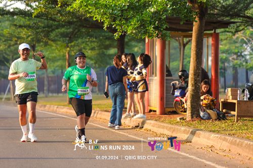 Race photo from BAF LIONS RUN 2024
