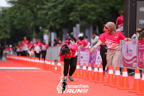 Race photo from Smartfren Run 2024