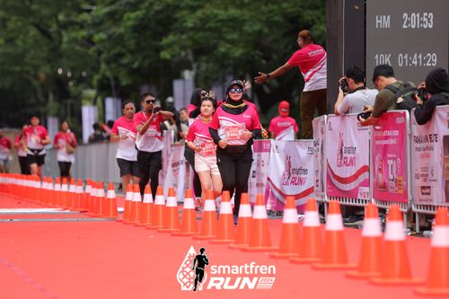 Race photo from Smartfren Run 2024