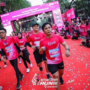 Race photo from SMARTFREN RUN 2026