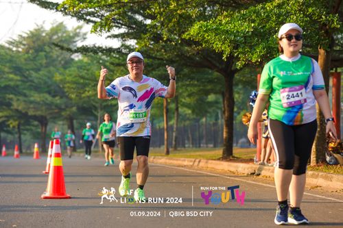 Race photo from BAF LIONS RUN 2024