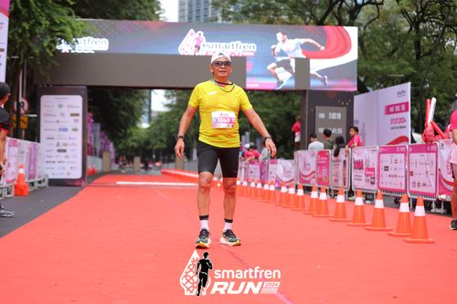 Race photo from Smartfren Run 2024