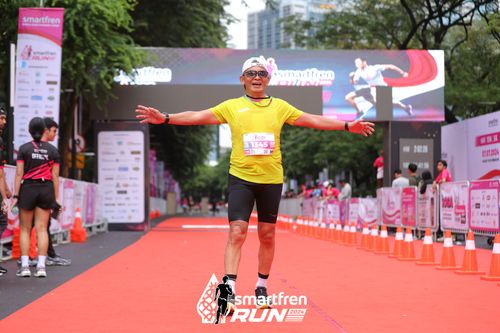 Race photo from Smartfren Run 2024