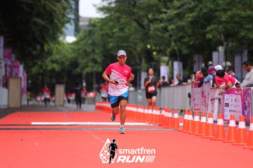 Race photo from Smartfren Run 2024