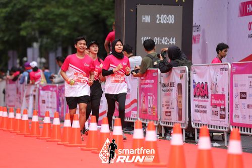 Race photo from Smartfren Run 2024