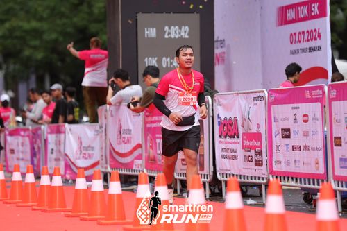 Race photo from Smartfren Run 2024
