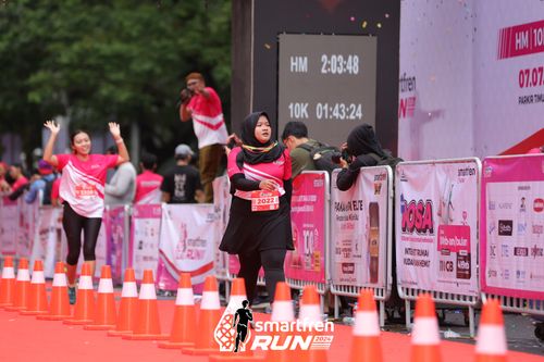Race photo from Smartfren Run 2024