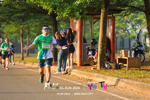 Race photo from BAF LIONS RUN 2024