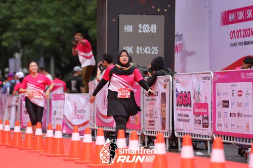 Race photo from Smartfren Run 2024