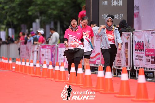 Race photo from Smartfren Run 2024