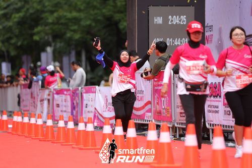 Race photo from Smartfren Run 2024
