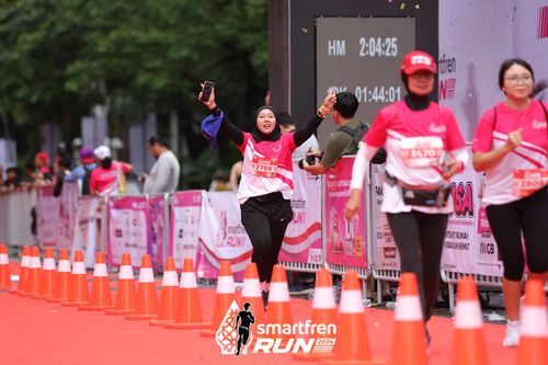 Race photo from Smartfren Run 2024