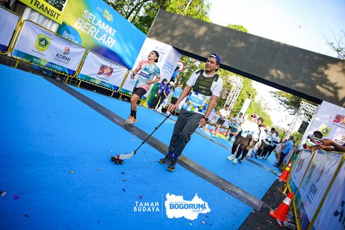 Race photo from Taman Budaya x BOGORUN 2025