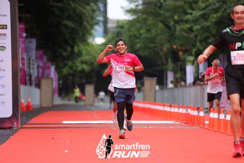 Race photo from Smartfren Run 2024